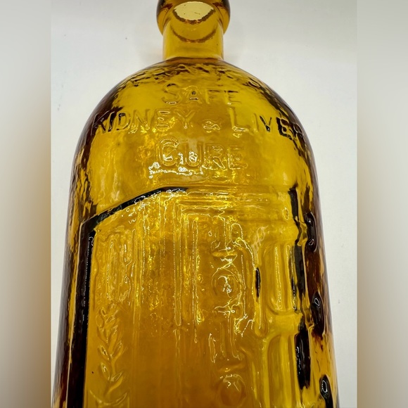 SOLD Vintage WHEATON FRANKS SAFE KIDNEY & LIVER CURE Amber Bottle ROCHESTER NY 9 - Picture 3 of 8